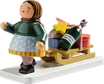 Girl with Sleigh<br>Wendt & Kühn Winter Kinder